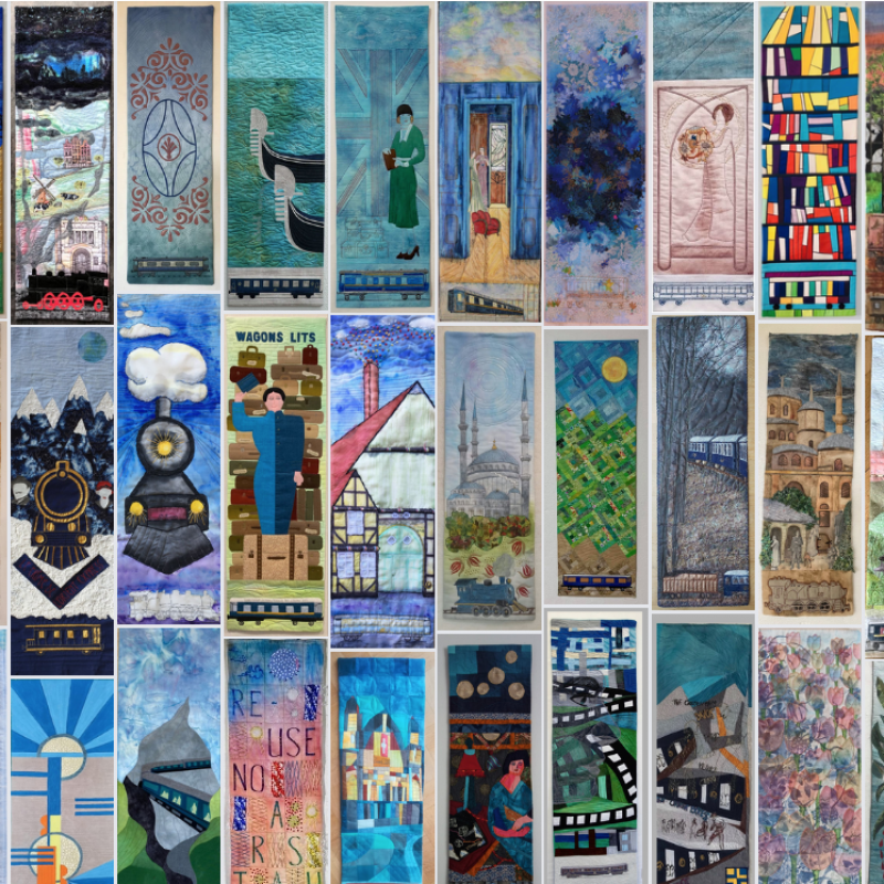 Collage of many of the included artworks