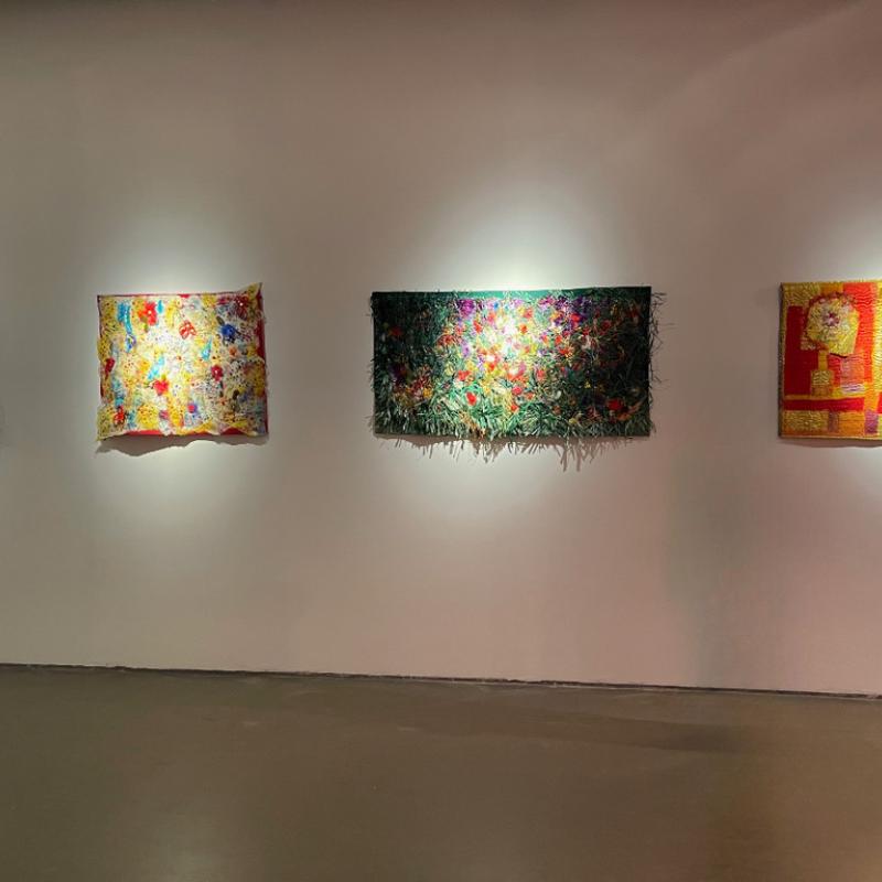 Tiziana Tateo - Echoes of Nature, Flowers Romance, Garden of Eden, Fiori in Fuga (exhibition of art quilts)