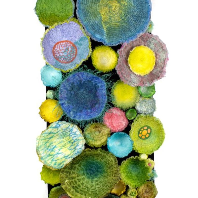  Betty Busby - Anemones Anonymous (fiber sculpture of anemones)