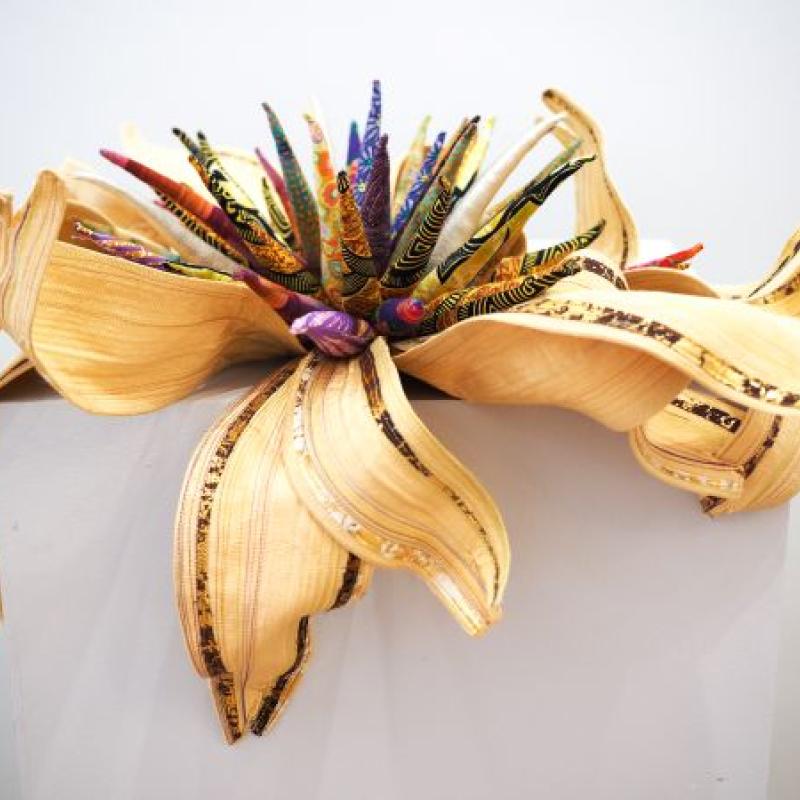 Andrea Finch - Echinacea paradoxa VI: Kismet (textile sculpture of a flower)