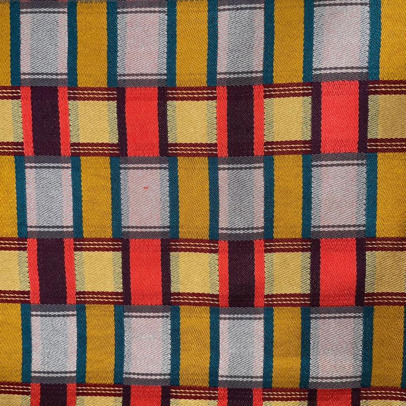 Brenda Gibson, "Interlacements", handwoven silk scarf