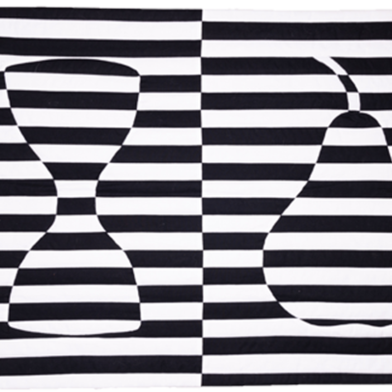 Diana Fox - Accepting Change (side by side black and white striped images of an hourglass and a pear)