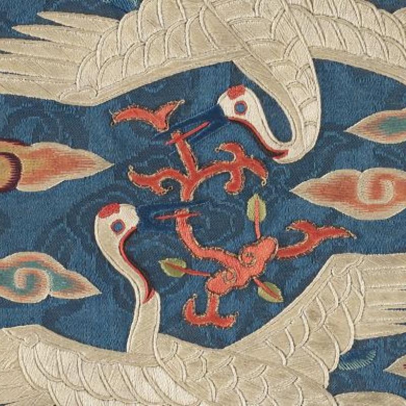 Rank badge, Korea, 19th century. The Textile Museum Collection 2023.6.16A. Gift of the Myrna and Sam Myers Collection.