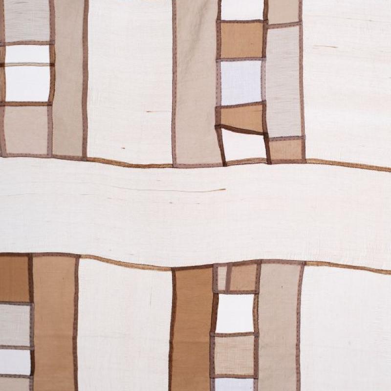 Youngmin Lee - My Cup of Tea (a quilt made of brown bojagi rectangles)